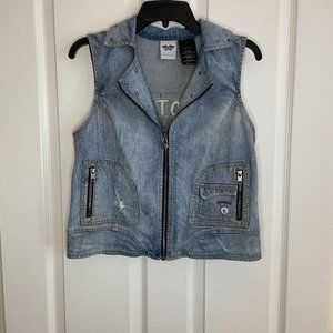 Harley Davidson Denim Vest Size M